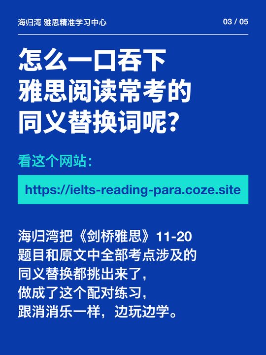 雅思阅读同义替换 图解 3/5