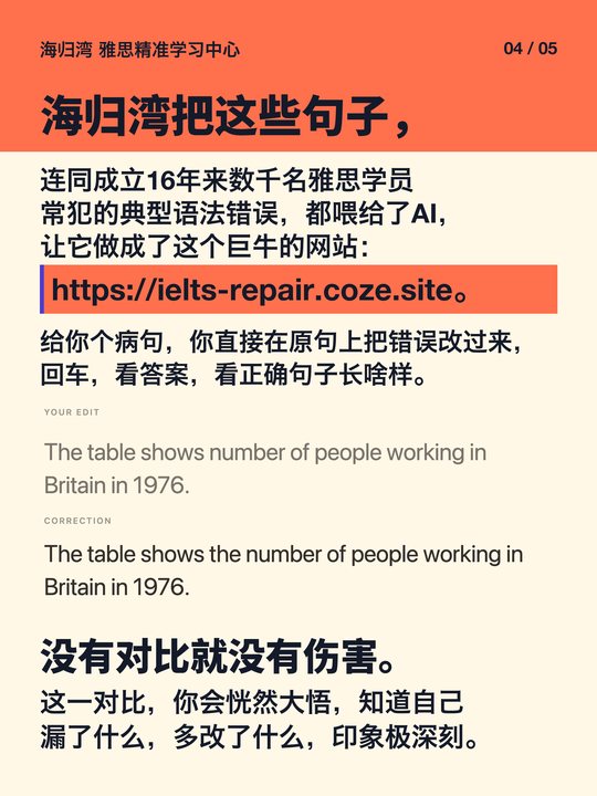雅思句子改错 图解 4/5